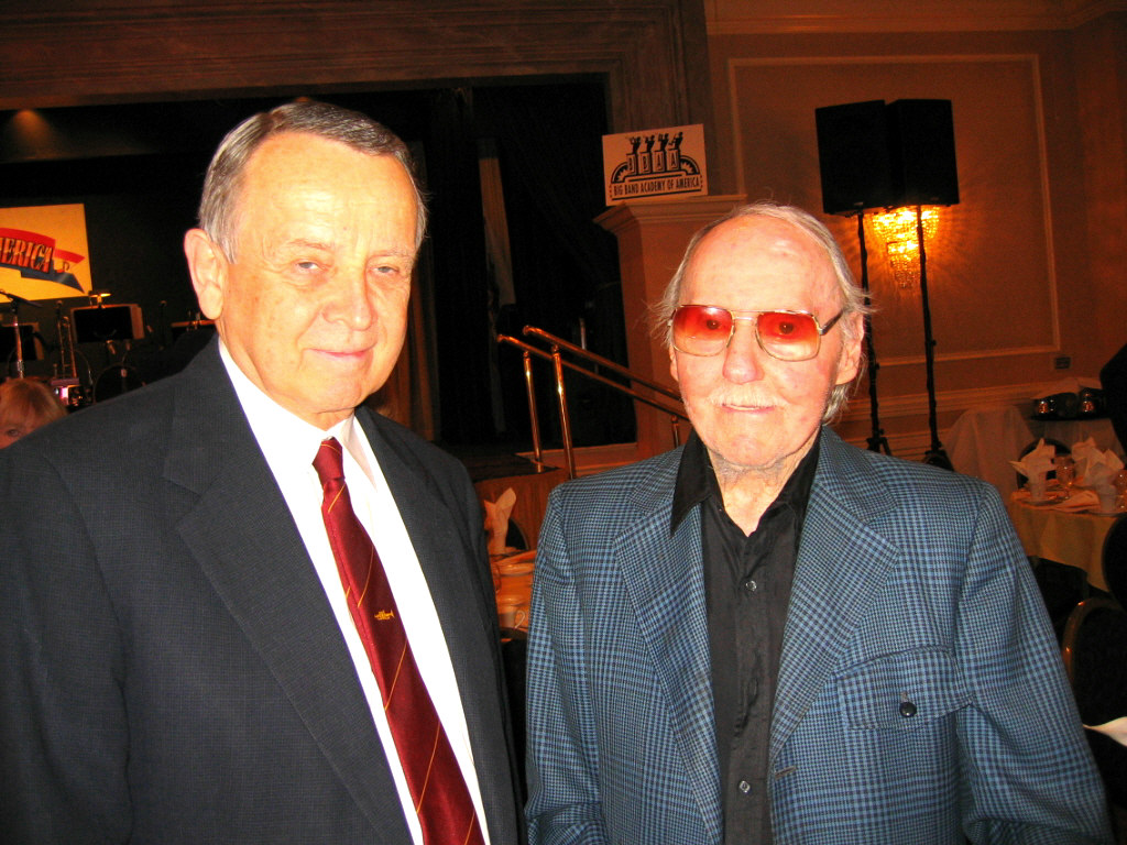 David Miller and Roc Hillman at the Big Band Academy of America banquet.